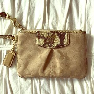 Coach mini wristlet